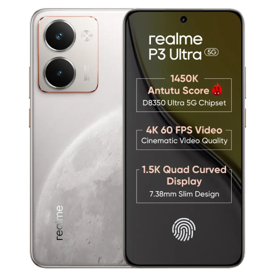 realme P3 Ultra 5G (Glowing Lunar White, 256 GB)  (12 GB RAM)